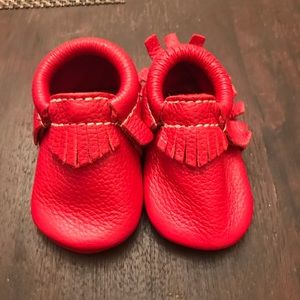 Freshly Picked Red Moccasins size 2